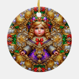 Adorno De Cerámica NAVIDADES ~ Niño del siglo XIX ~