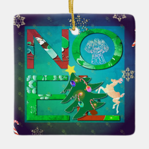 Adorno De Cerámica Navidades Noel + Foto
