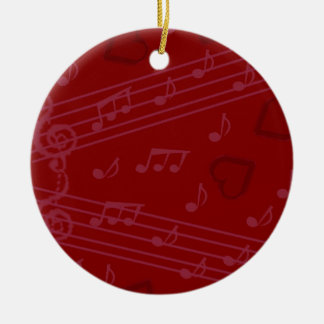 Adorno De Cerámica Navidades notas musicales