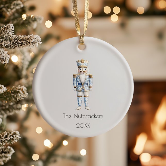 Adorno De Cerámica Navidades Nutcracker Watercolor Photo (Subido por el creador)