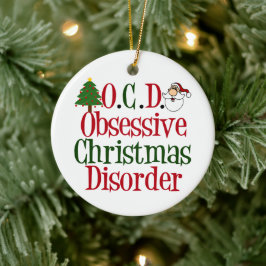 Adorno De Cerámica Navidades obsesivos desordenan lo gracioso