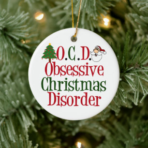 Adorno De Cerámica Navidades obsesivos desordenan lo gracioso