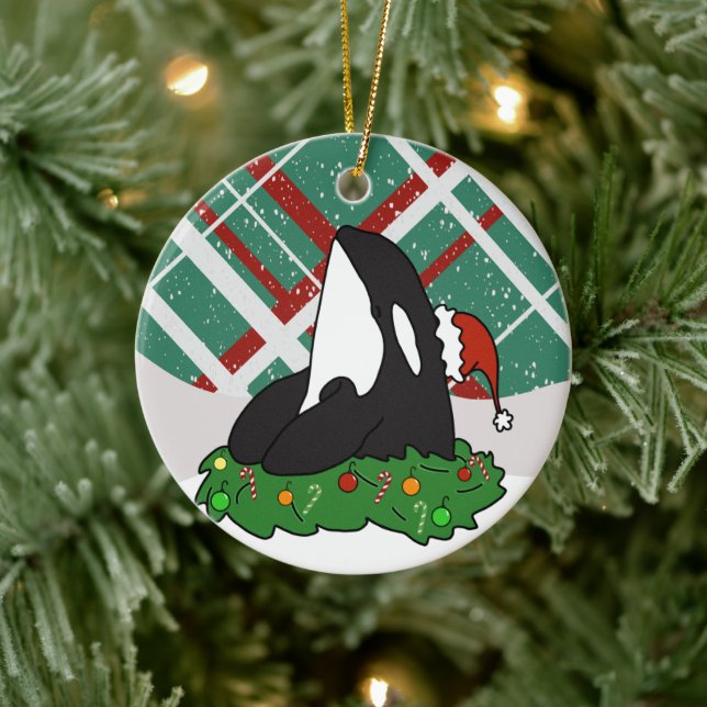 Adorno De Cerámica Navidades Orca (Árbol)