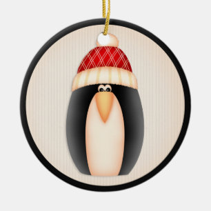 Adorno De Cerámica Navidades Ornament Penguin d12