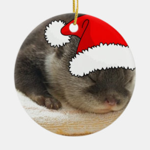 Adorno De Cerámica Navidades Otter