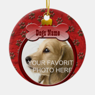 Adorno De Cerámica Navidades Perro Memorial Keepsake