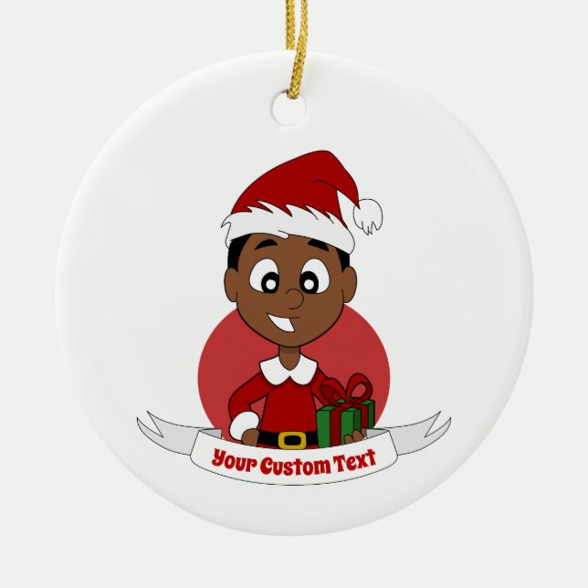 Adorno De Cerámica Navidades personalizado (Frente)