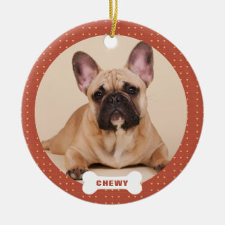 Adorno De Cerámica Navidades Personalizado Mascota Foto Corazones