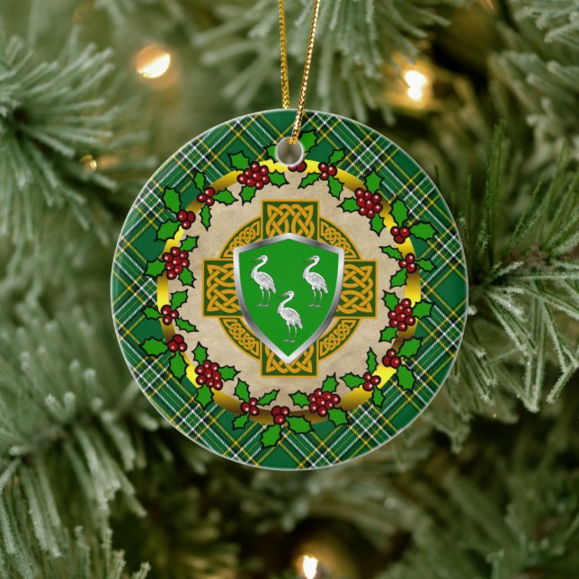 Adorno De Cerámica Navidades personalizados de Ahearne Celtic Cross (Árbol)