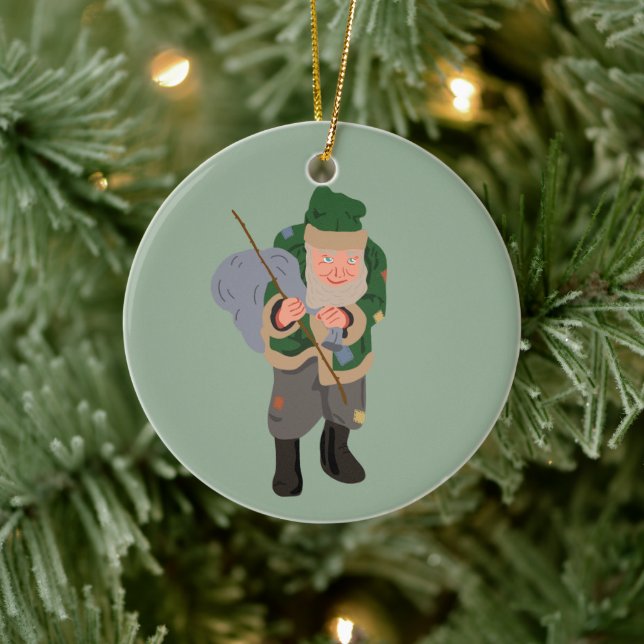 Adorno De Cerámica Navidades personalizados de Belsnickel Personaliza (Árbol)