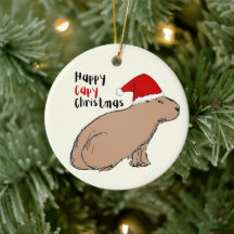 Navidades personalizados de Capibara a mano