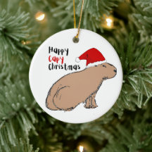 Navidades personalizados de Capibara a mano