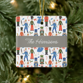 Adorno De Cerámica Navidades personalizados de cazadores de nueces