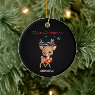 Adorno De Cerámica Navidades personalizados de honor de navidad perso