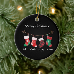 Adorno De Cerámica Navidades personalizados de honor de navidad perso