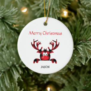 Adorno De Cerámica Navidades personalizados de honor de navidad perso