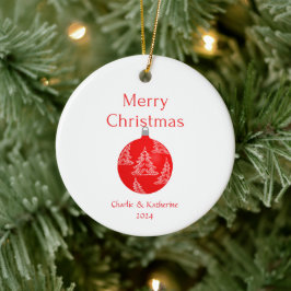 Adorno De Cerámica Navidades personalizados de honor de navidad perso