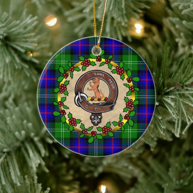 Adorno De Cerámica Navidades personalizados de la insignia Sutherland (Árbol)