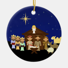 Adorno De Cerámica Navidades personalizados de la Natividad Adorable