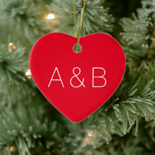 Adorno De Cerámica Navidades personalizados de la pareja de personali
