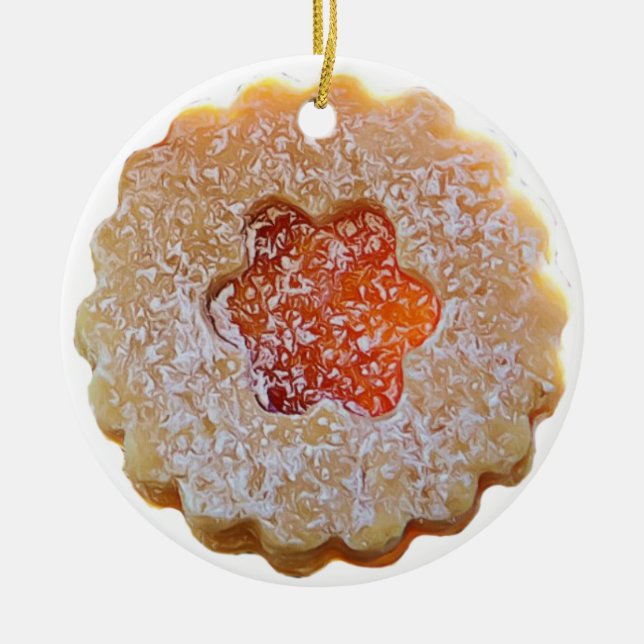 Adorno De Cerámica Navidades personalizados de las cookies azucareras (Frente)