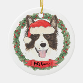 Adorno De Cerámica Navidades personalizados de línea de borde