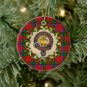 Adorno De Cerámica Navidades personalizados de Nicolson Badge y Tarta