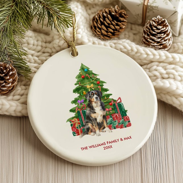 Adorno De Cerámica Navidades personalizados de Perro de Montaña de Be (Subido por el creador)