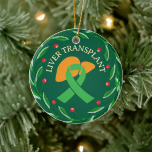 Adorno De Cerámica Navidades Personalizados de receptores de trasplan