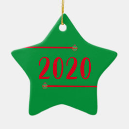 Adorno De Cerámica Navidades personalizados de Star Shaped 2020