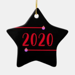 Adorno De Cerámica Navidades personalizados de Star Shaped 2020