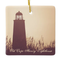 Navidades personalizados del faro de Cape Henry