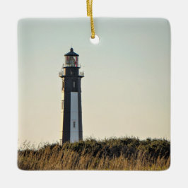 Adorno De Cerámica Navidades personalizados del faro de Cape Henry