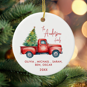 Adorno De Cerámica Navidades personalizados familiares