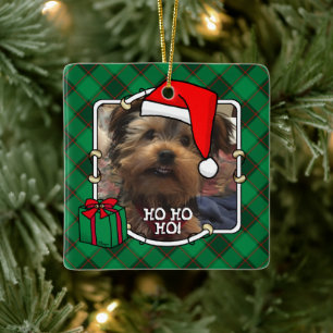 Adorno De Cerámica Navidades personalizados fotograma Mascota de plac