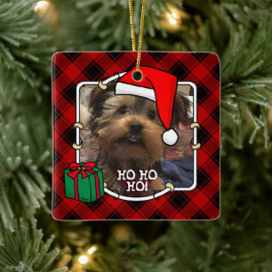 Adorno De Cerámica Navidades personalizados fotograma Mascota de plac