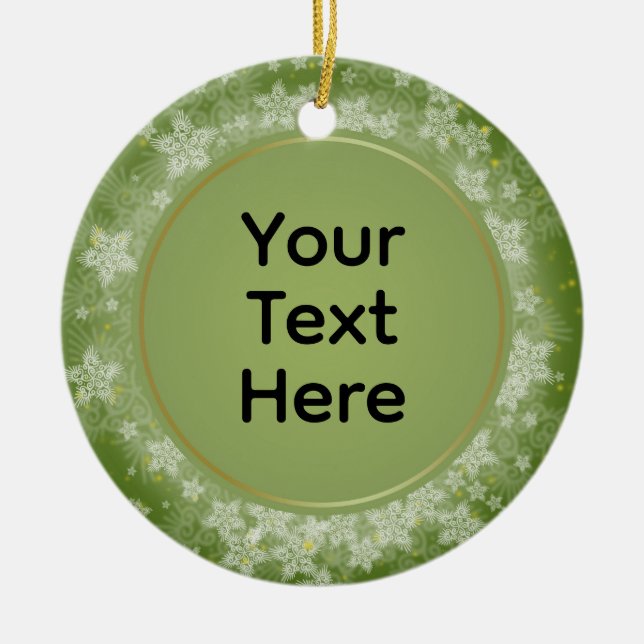 Adorno De Cerámica Navidades personalizados Keepsake (Frente)