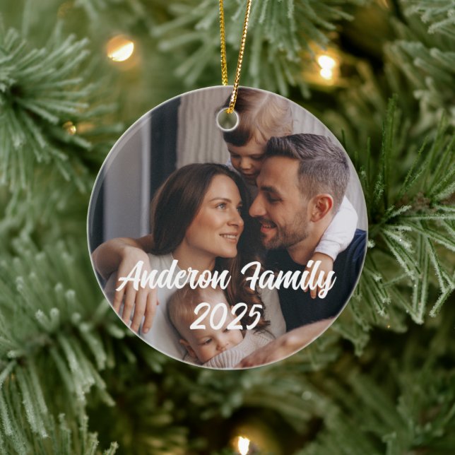 Adorno De Cerámica Navidades personalizados Personalizado de familia  (Árbol)
