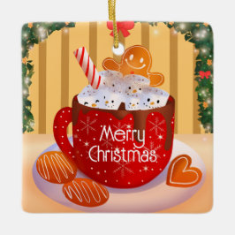 Adorno De Cerámica Navidades personalizados vacaciones de chocolate c