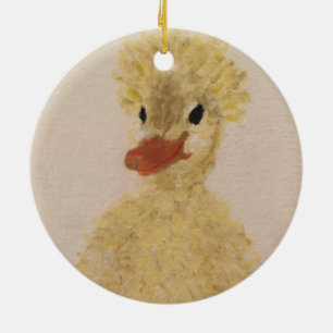 Adorno De Cerámica Navidades Pintan pato bebé