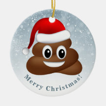 navidades poo emoji con sombrero santa