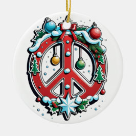 Adorno De Cerámica Navidades Por La Paz