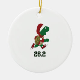 Adorno De Cerámica Navidades que manejan tortuga 26.2