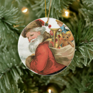 Adorno De Cerámica Navidades que saludan por Ellen Clapsaddle