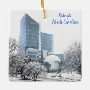 Adorno De Cerámica Navidades Raleigh NC Science Museum Globe