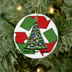 Adorno De Cerámica Navidades reciclables