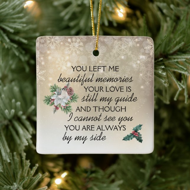 Adorno De Cerámica Navidades Recuerdos, amor por un memorial (Árbol)