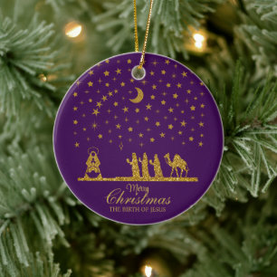 Adorno De Cerámica Navidades religiosos, nacimiento de Jesús, tres re
