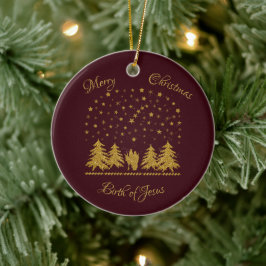 Adorno De Cerámica Navidades religiosos Virgen María, San José, Jesús