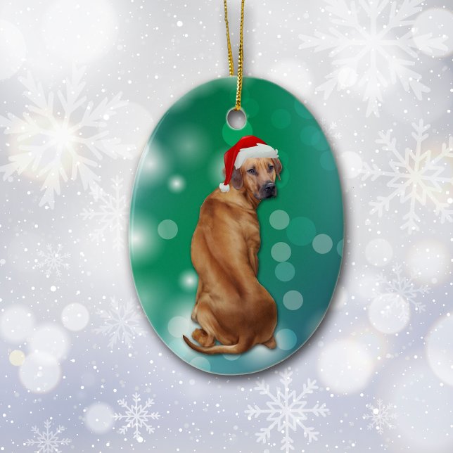 Adorno De Cerámica Navidades Ridgeback Perro Rhodes (Subido por el creador)